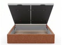 Lit coffre 140x200 ALOE - Terracotta 7