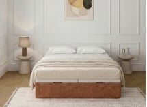 Lit coffre 140x200 ALOE - Terracotta 3