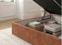 Lit coffre 140x200 ALOE - Terracotta 4