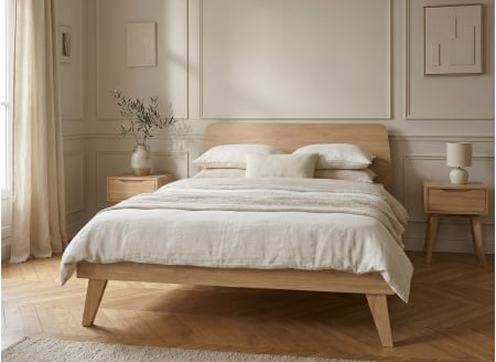 LOKI 140x200 Double Bed in Oak