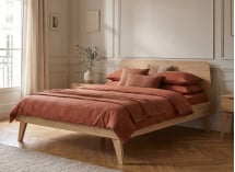 Lit double 160x200 en Chêne LOKI - 1