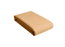 Drap housse 90x200 Satin de Coton bio - Ambre