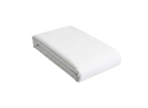 Drap housse 90x200 Satin de Coton bio - Blanc