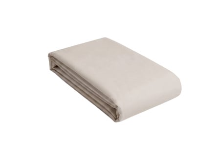 Drap housse 90x200 Satin de Coton bio - Lin
