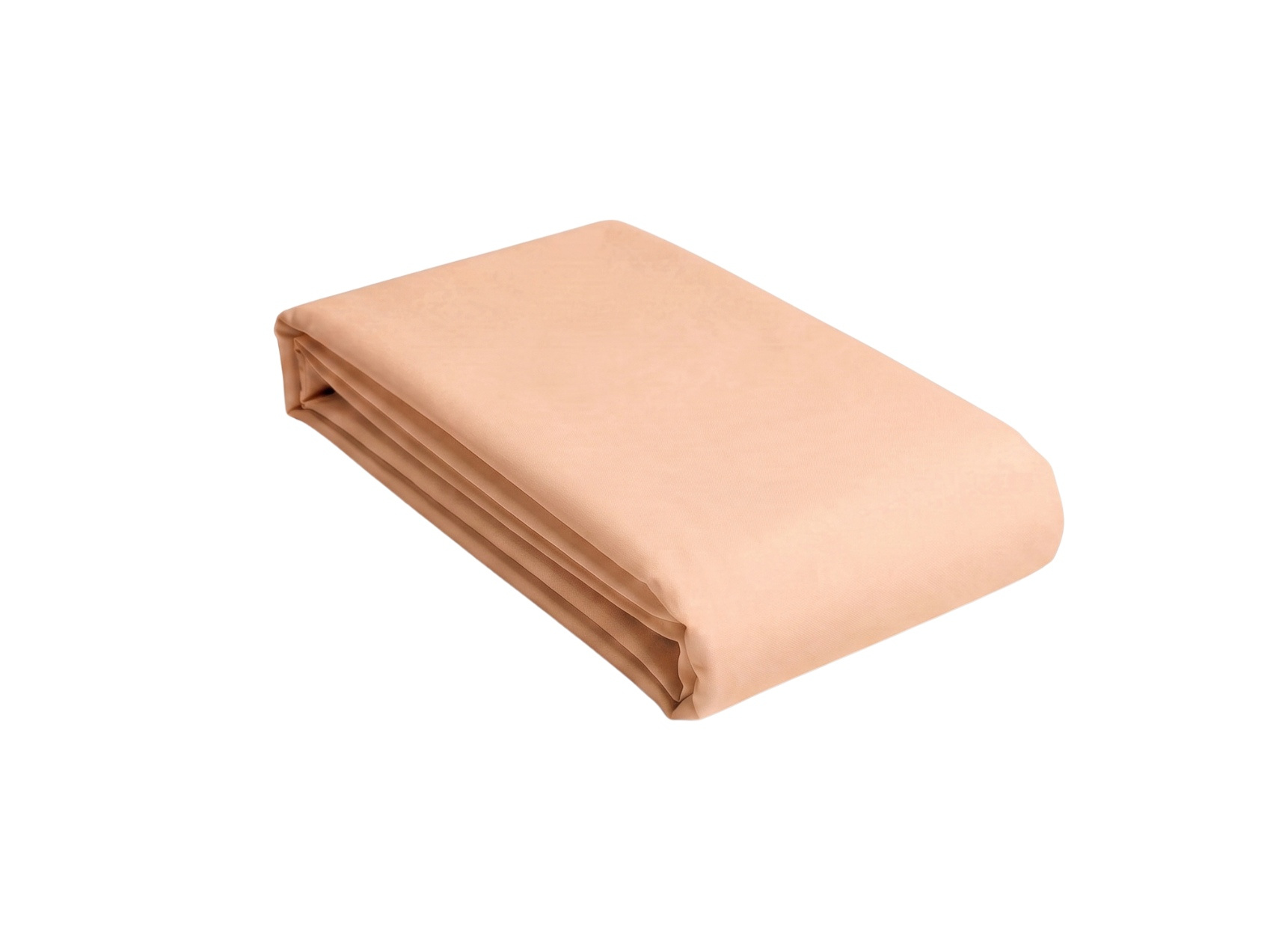 Drap housse 90x200 Satin de Coton bio - Peach