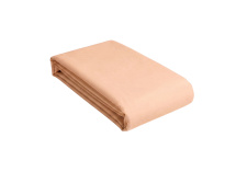 Drap housse 90x200 Satin de Coton bio - Peach