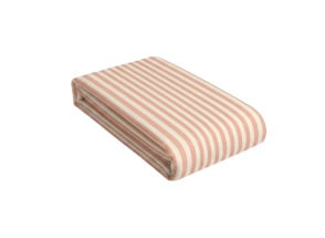 Lenzuolo con angoli 90x200 Percalle di Cotone Biologico - Rigato