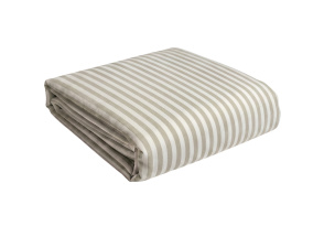 Lenzuolo con angoli 140x190 Percalle di Cotone Bio - Rigato