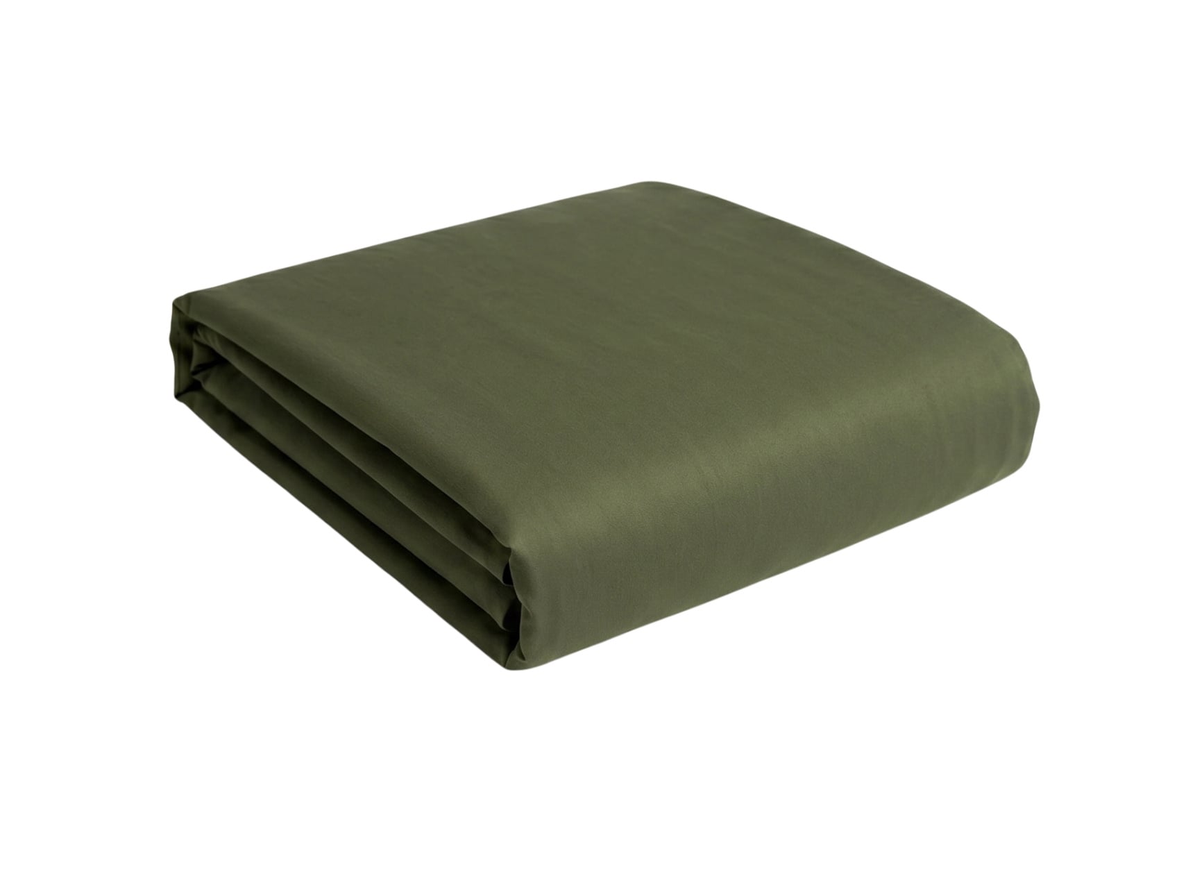 Drap housse 160x200 Satin de Coton bio - Cyprès