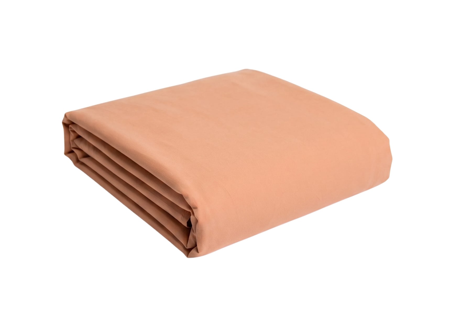 Drap housse 140x200 Satin de Coton bio - Peach