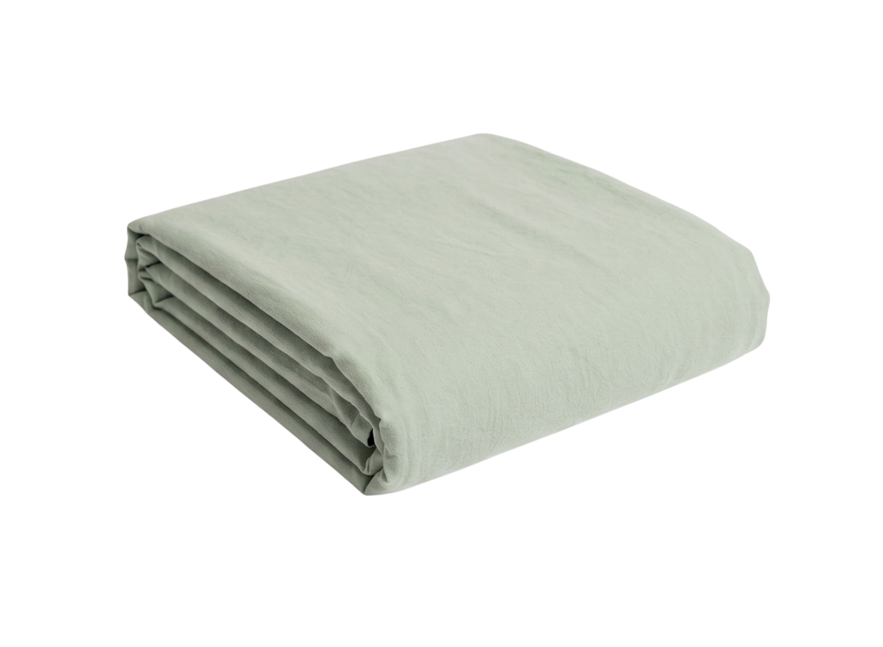 Drap housse 140x200 Satin de Coton bio - Tilleul