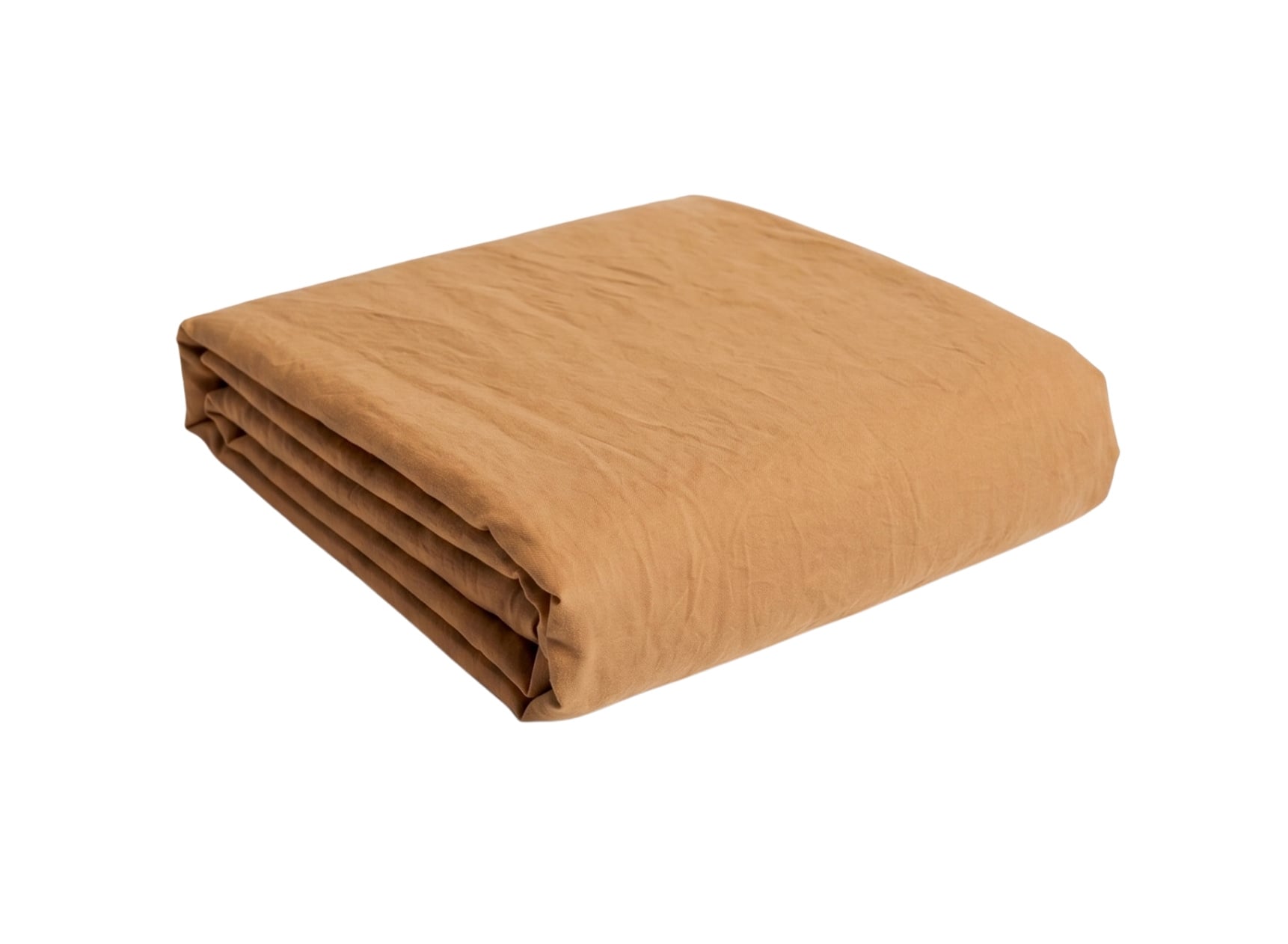 Drap housse 140x190 Satin de Coton bio - Ambre