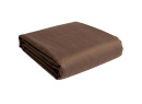 Drap housse 140x190 Satin de Coton bio - Brun