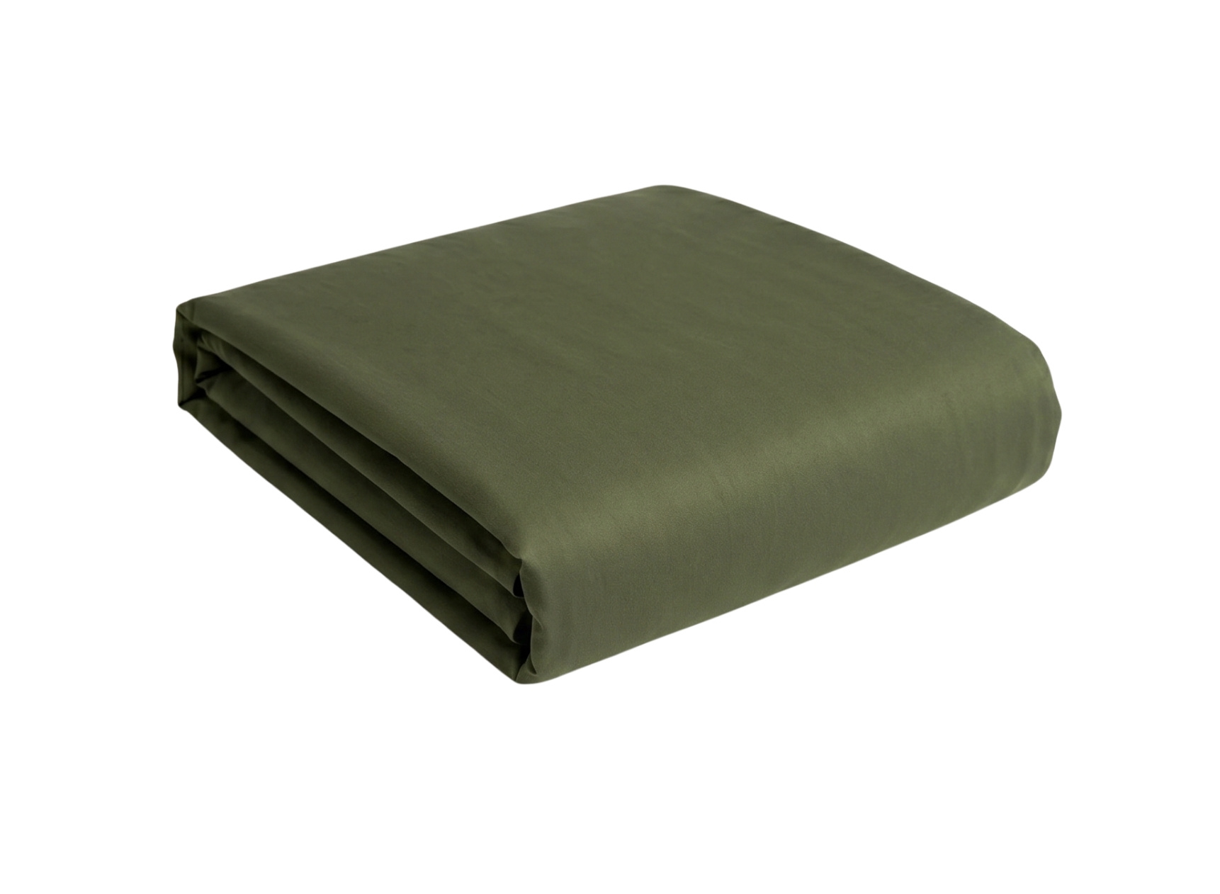 Drap housse 140x190 Satin de Coton bio - Cyprès