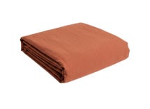 Drap housse 140x200 Coton Bio - Terracotta