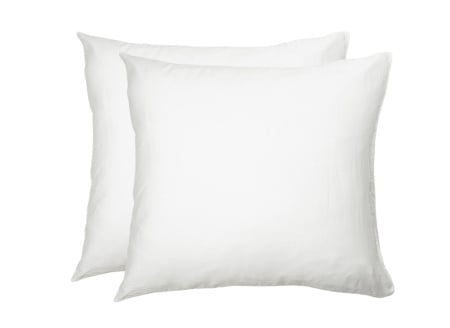Lot de 2 taies d'oreiller Percale de Coton 120 fils - Blanc 1