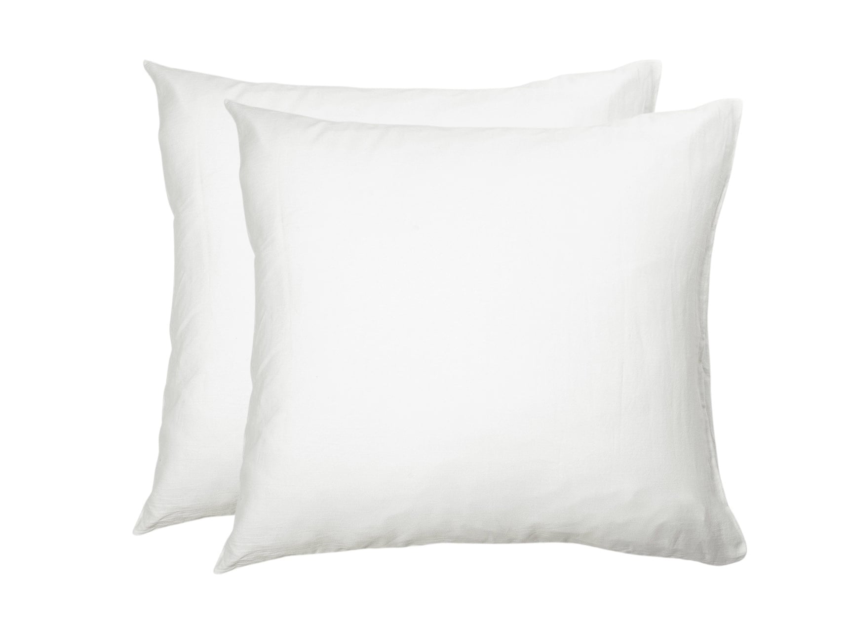 Lot de 2 taies d'oreiller Percale de Coton 120 fils - Blanc 1