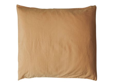 Taie d'oreiller 60x60 Satin de coton bio - Ambre 1