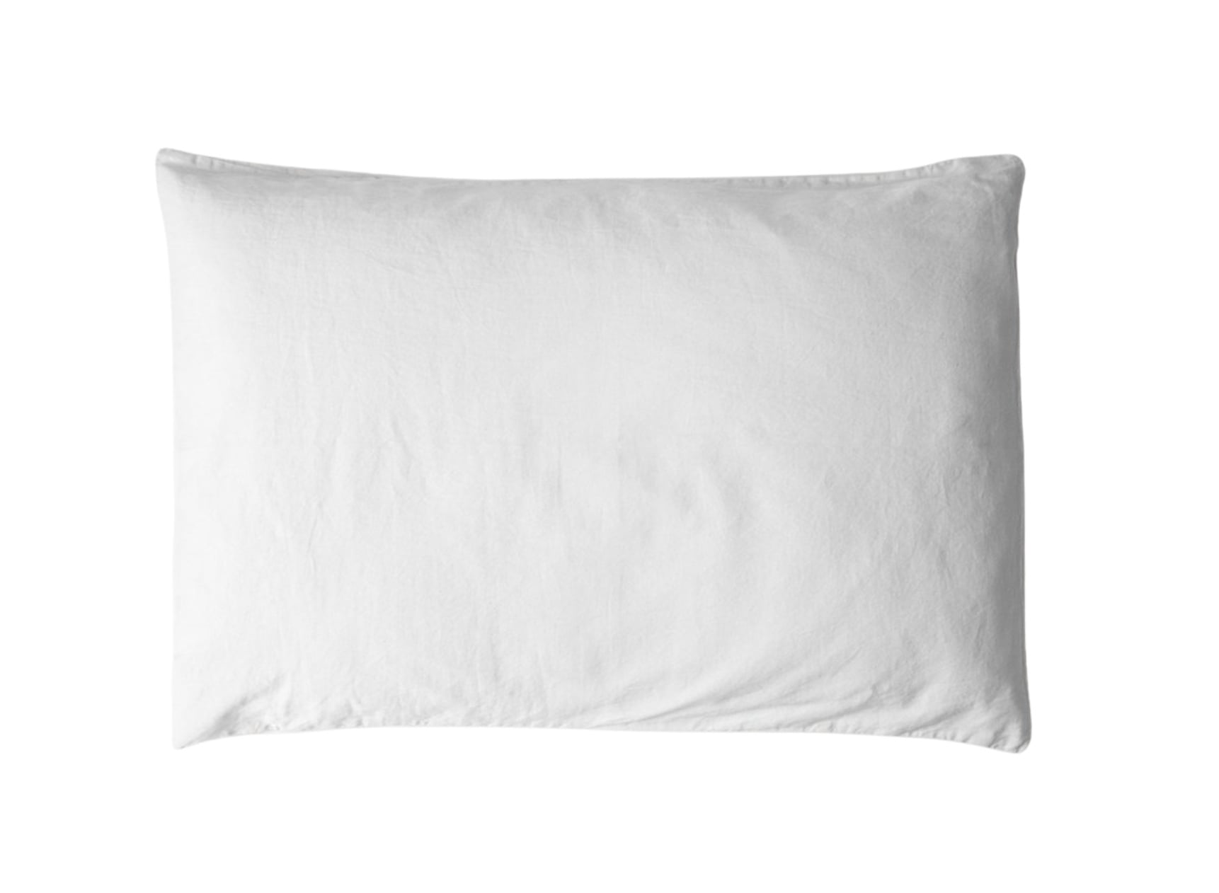 Taie d'oreiller 50x70 Satin de coton bio - Blanc