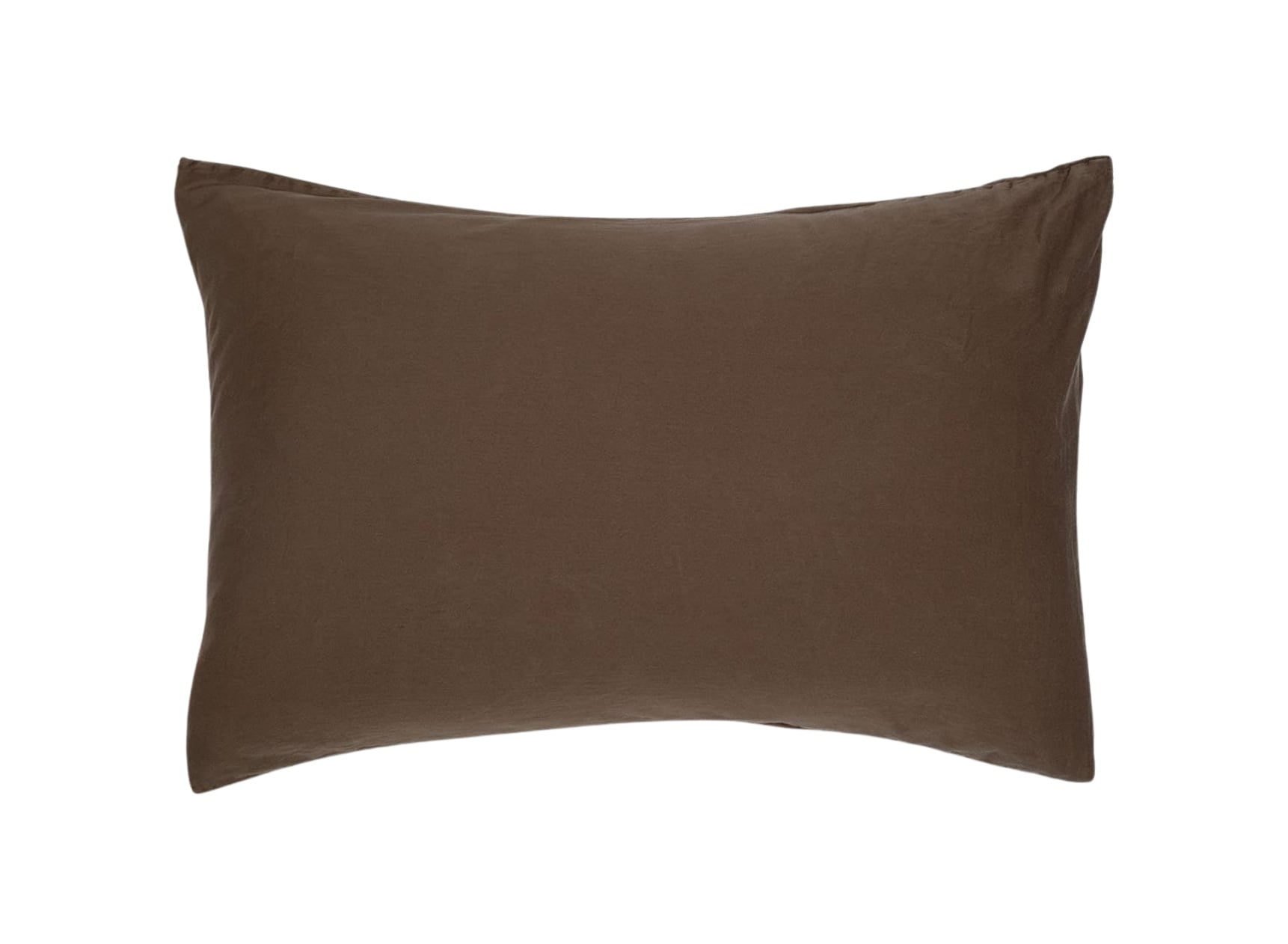 Taie d'oreiller 50x70 Satin de coton bio - Brun 1