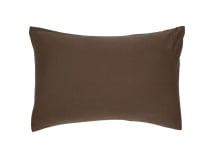 Taie d'oreiller 50x70 Satin de coton bio - Brun 1
