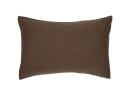 Taie d'oreiller 50x70 Satin de coton bio - Brun 1