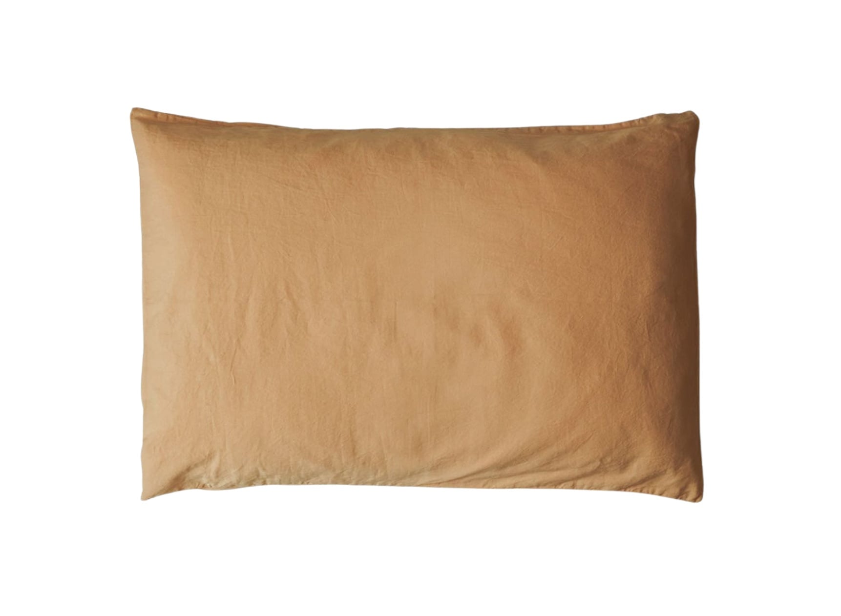 Taie d'oreiller 50x70 Satin de coton bio - Ambre 1