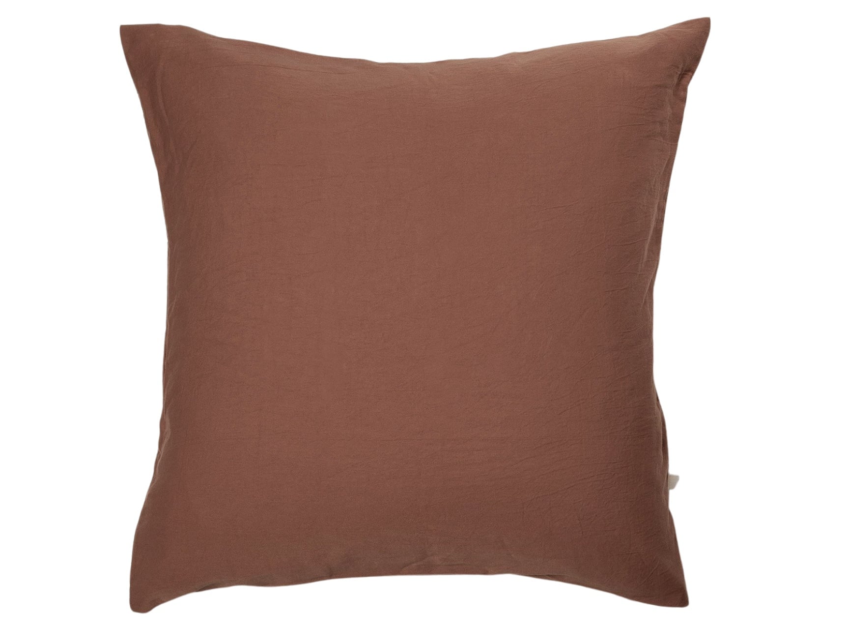 Taie d'oreiller 60x60 Coton Bio - Terracotta