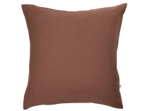 Taie d'oreiller 60x60 Coton Bio - Terracotta