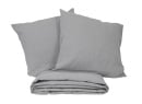 Housse de Couette + 2 taies 240x260 TANA Gris