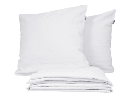 Housse de Couette + 2 taies 220x240 TANA Blanc