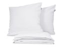 Housse de Couette + 2 taies 220x240 TANA Blanc