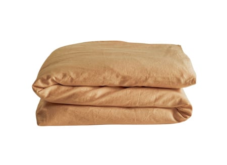 Housse de couette 240x220 Satin de Coton bio - Ambre 1