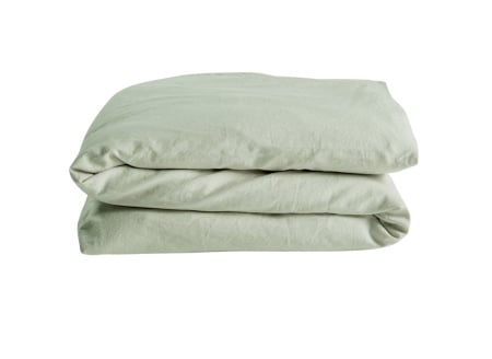 Housse de couette 100x140 Satin de Coton bio - Tilleul 1