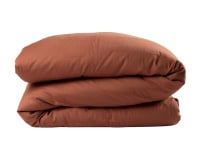 Housse de couette 240x260 Coton Bio - Terracotta