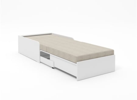 Fauteuil convertible EDGAR - Blanc - 2