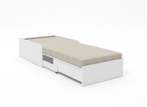 Fauteuil convertible EDGAR - Blanc - 2