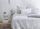 Housse de couette 240x260 Coton Bio - Gris clair 2