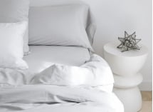 Housse de couette 220x240 Coton Bio - Gris clair 2