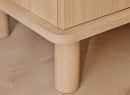 Commode 4 tiroirs avec pieds SINA - Chêne clair 2