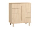 Commode 4 tiroirs avec pieds SINA - Chêne clair 4