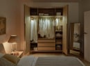 Armoire 4 portes avec pieds SINA - Chêne clair 4