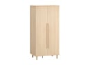 Armoire 2 portes avec pieds SINA - Chêne clair 4
