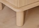 Armoire 2 portes avec pieds SINA - Chêne clair 3