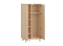 Armoire 2 portes avec pieds SINA - Chêne clair 5