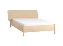 Lit double 140x200 avec tête de lit SINA - Chêne clair 6