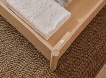 Lit coffre 160x200 avec tête de lit SINA - Chêne clair 5
