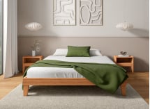 Lit en bois massif 160x200 ACHILLE Hêtre - 2