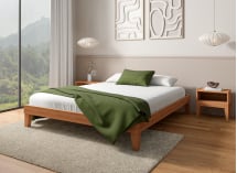 Lit en bois massif 160x200 ACHILLE Hêtre - 1