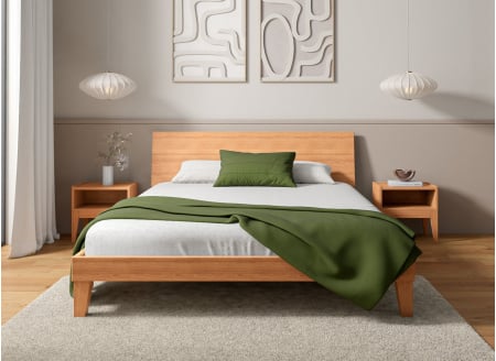 Vollkopfteil für 160er Bett ACHILLE - Buche